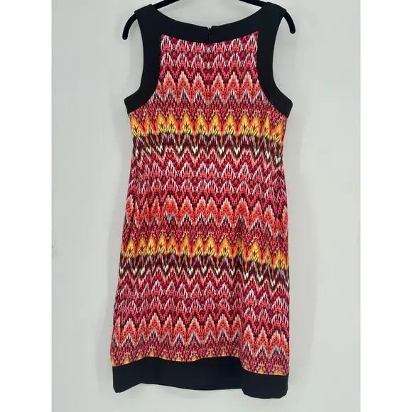 ALYX Limited Vibrant Chevron Pattern Sleeveless Dress size 12 - Picture 2 of 4